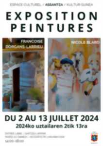 photo Exposition peintures de Françoise Dorgans-Larrieu et Nicole Blard
