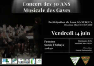Concert des 30 ans Musicale des Gaves