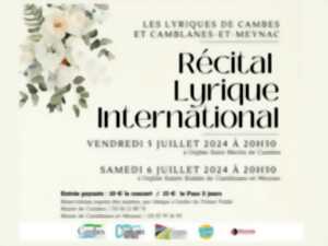 Recital Lyrique International