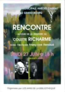 photo Rencontre autour de la peinture de Colette Richarme avec Françoise Renaud
