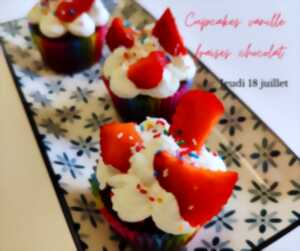 Atelier pâtisserie Cupcakes vanille fraise chocolat