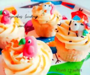 photo Atelier pâtisserie Cupcakes licornes vanille
