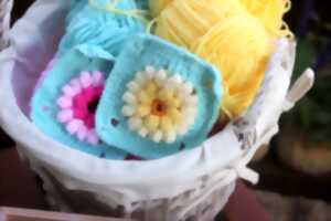 photo Atelier : bouquet de fleurs au crochet