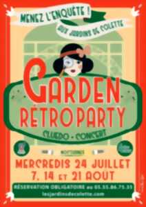 photo Les gardens Retro Party Avec  Thibaud Dumaine et Robert Blasquez  (concert, cluedo géant aux jardins de Colette)