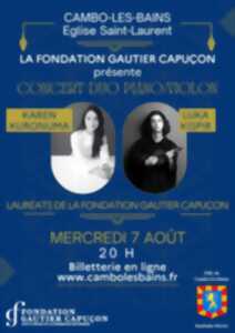 photo Concert duo piano violon, Karen Kuronuma & Luka Kispir - Lauréats de la Fondation Gautier Capuçon