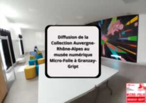 photo Diffusion de la Collection Auvergne-Rhône-Alpes au musée numérique Micro-Folie à Granzay-Gript