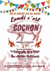 photo Lundi c'est cochon | Cochon grillé à La Plage Guinguette