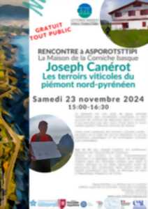photo Rencontre avec Joseph Canérot : les terroirs viticoles du piémont nord-pyrénéen.