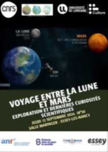 photo JEUDI DE LA CULTURE - CONFÉRENCE - VOYAGE ENTRE LA LUNE ET MARS