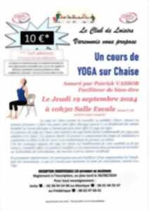 Cours de yoga sur chaise