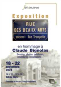 photo Exposition Rue des Beaux Arts - Hommage à Claude Bignolas