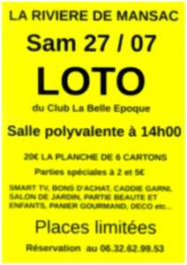Loto - Club La Belle Epoque