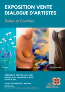 Exposition vente dialogue d'artistes Bulles et courbes