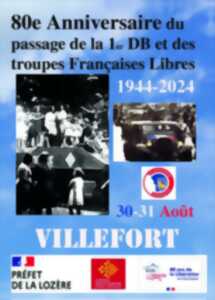 80E ANNIVERSAIRE DU PASSAGE DE LA 1ER DB ET DES TOURPES FRAÇAISES LIBRES 1944-2024