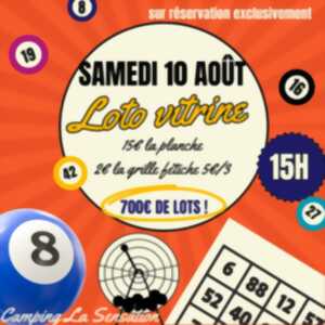 Loto vitrine au camping La Sensation