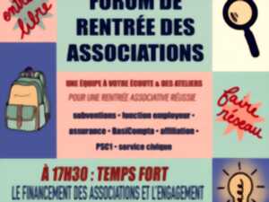 ÉVÈNEMENT - FORUM DE RENTRÉE DES ASSOCIATIONS