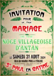 Noce villageoise d'antan