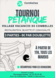 Concours de pétanque au village vacances de Combelles