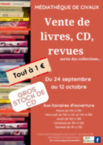 photo Vente de livres, CD et revues sortis des collections