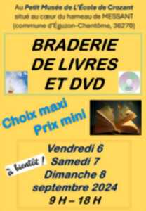 Braderie de livres et DVD