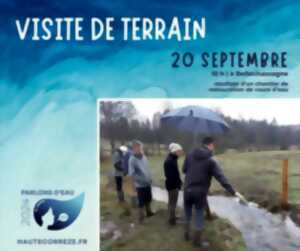 Visite restauration de cours d'eau à Bellechassagne