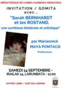 photo Conférence sur Sarah Bernhardt par Mariannick Pontacq-Maya