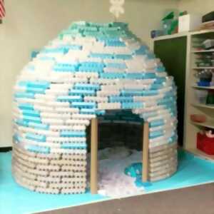 photo Atelier: L’ igloo en boites d’oeufs - Bfm Aurence, Limoges