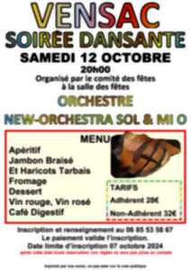 Soirée dansante avec l'orchestre New-orchestra SOL & MI O