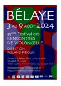 XXXVIèmes Rencontres de Violoncelle de Bélaye : Concert du jeudi