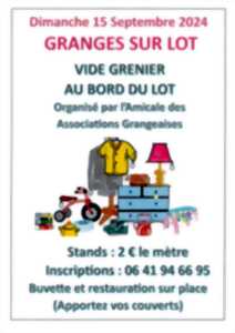 Vide grenier au bord du Lot