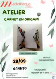 photo ATELIER CARNET EN ORIGAMI