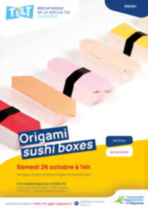 Origami: sushi boxes