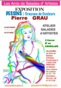 EXPOSITION DESSINS CRAYONS DE COULEUR - PIERRE GRAU