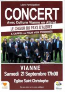 photo Concert avec Culture Vianne en Albret - Le choeur du Pays d'Albret - A cappella pour voix d'hommes