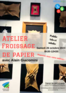 photo Atelier froissage de papier