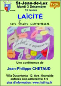 Conférence de l'Université du Temps Libre : Laïcité : un bien commun