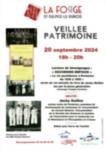 Veillée patrimoine