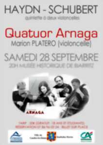 photo Concert du Quatuor Arnaga :  Arnaga & Marion Platero  HAYDN – SCHUBERT