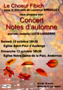 photo Concert Notes d'automne