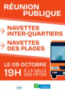 Réunion publique : Navettes inter-quartiers et navettes des plages