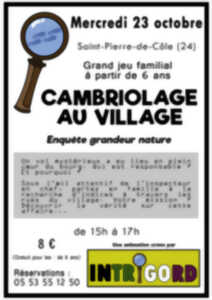 photo Cambriolage au village