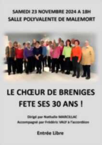 photo Concert : le Choeur de Bréniges fête ses 30 ans !