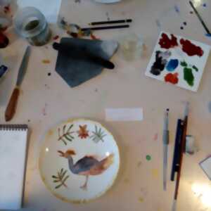 photo Visite-atelier adultes - Peinture sur porcelaine avec l'artiste Garance Créations