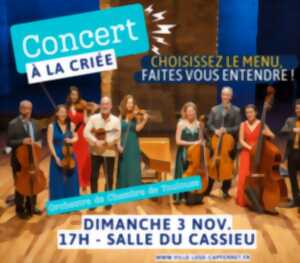 Concert à la criée avec l'Orchestre de Chambre de Toulouse