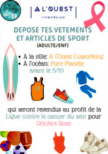 photo Les filles de L'O se mobilisent pour octobre rose - vente suite à la récolte de vêtements