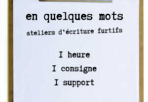 Atelier d'écriture furtif