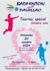 Octobre Rose 2024 : tournoi de badminton à Pauillac