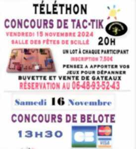 Téléthon : concours de tac-tik et belote