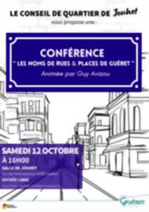 photo Conférence : les noms des rues et place de Guéret