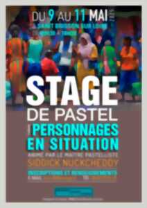 photo Stage de Pastel par le maître pastelliste mauricien, Aboo Bakar Siddick Nuckcheddy